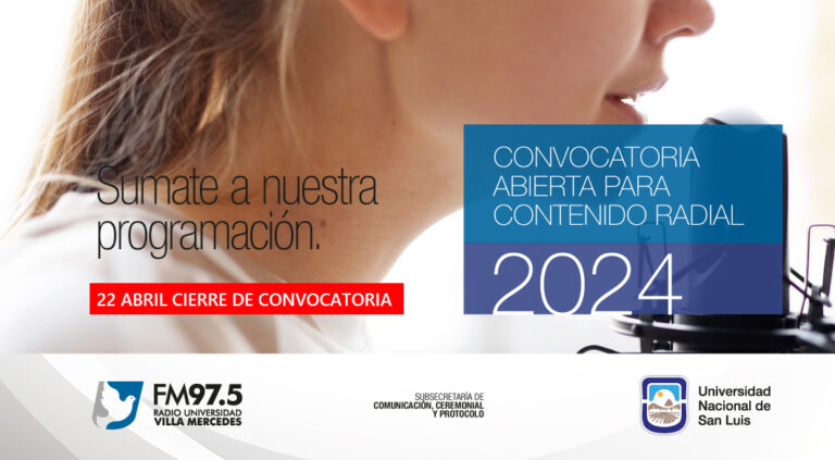 Súmate a la programación de la Radio Universidad Villa Mercedes 97.5