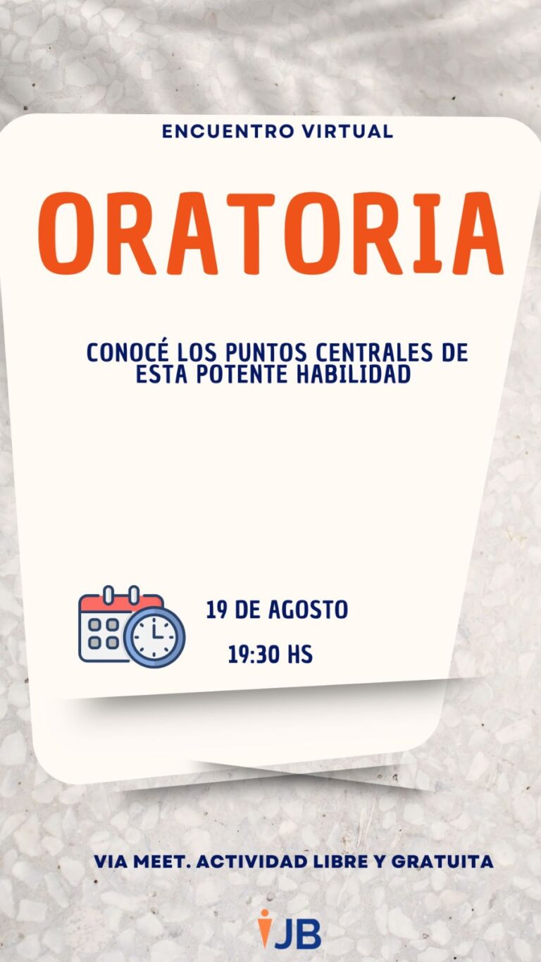 CURSO GRATUITO DE ORATORIA CON JOSÉ BARBOZA