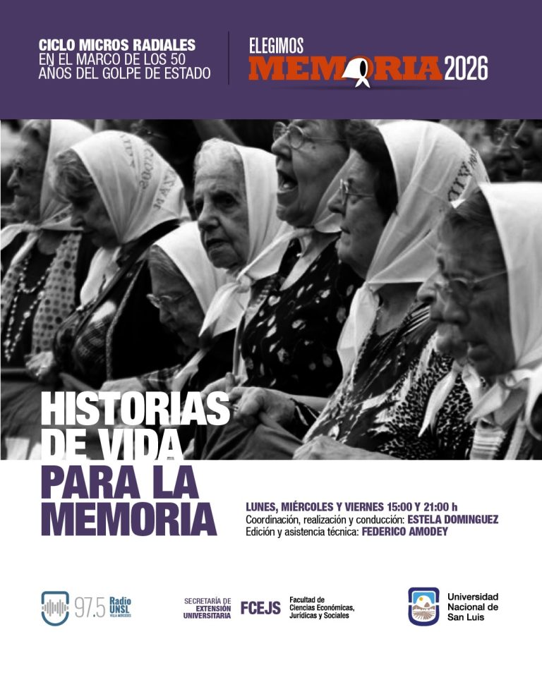 “Elegimos Memoria a 50 años de la Dictadura militar- historias de vida para la Memoria”