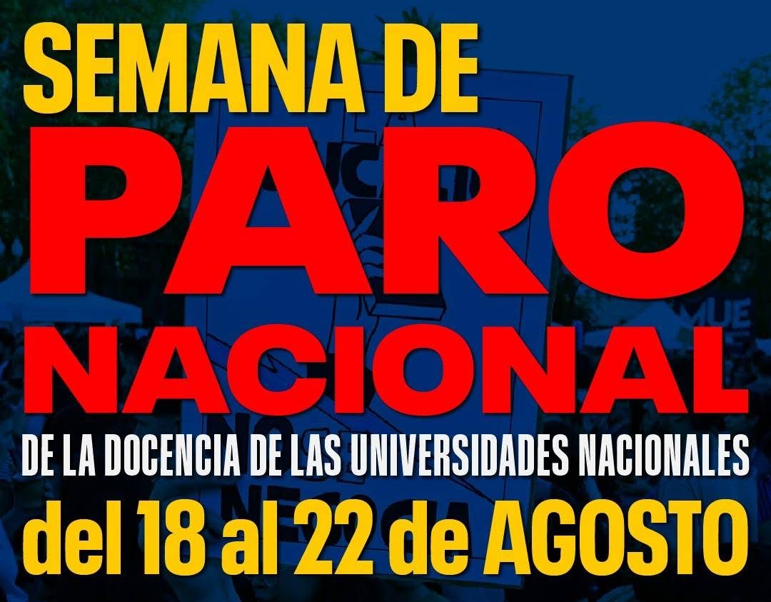 ADU San Luis, CONADU Histórica, paro docente universitario