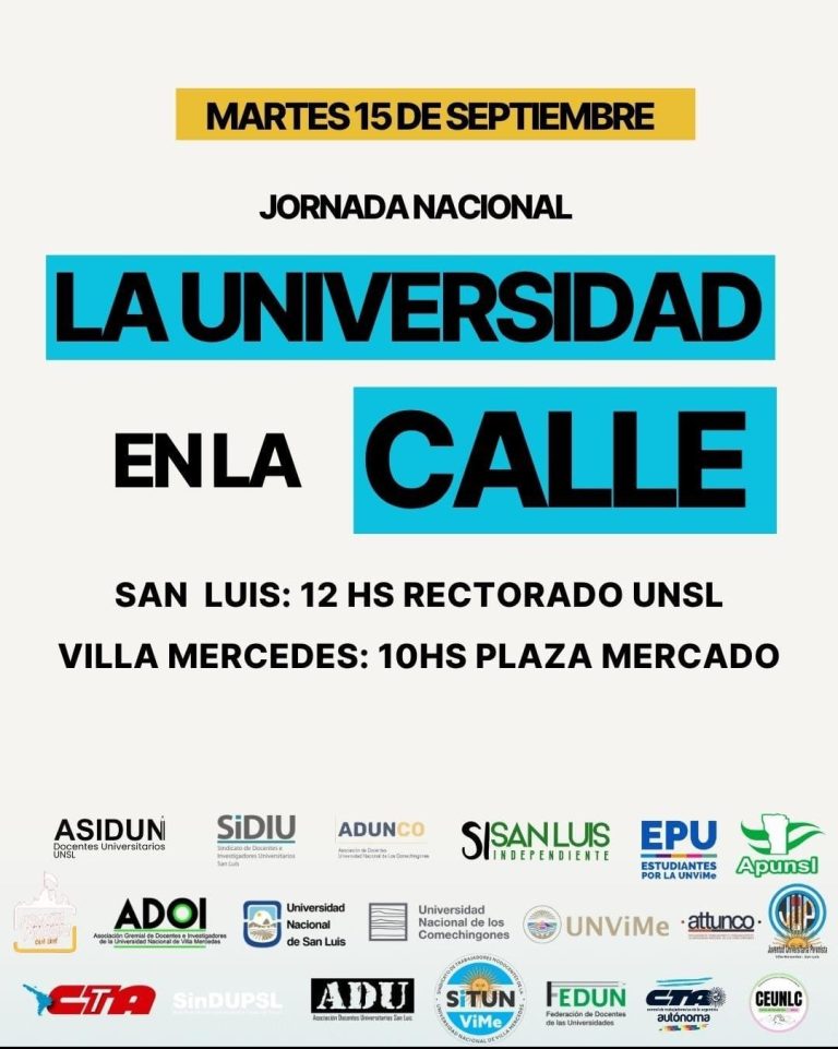 La Universidad en la calle: trabajadores universitarios vuelven a reclamar por la Ley de Financiamiento