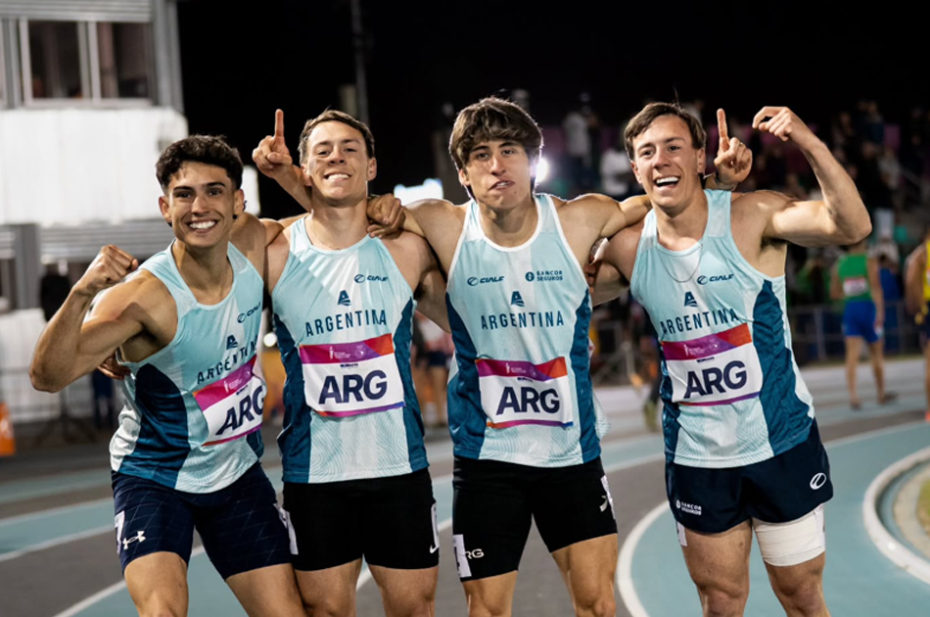 Tomás Villegas, atleta de Villa Mercedes y campeón sudamericano U23 de los 100 metros llanos